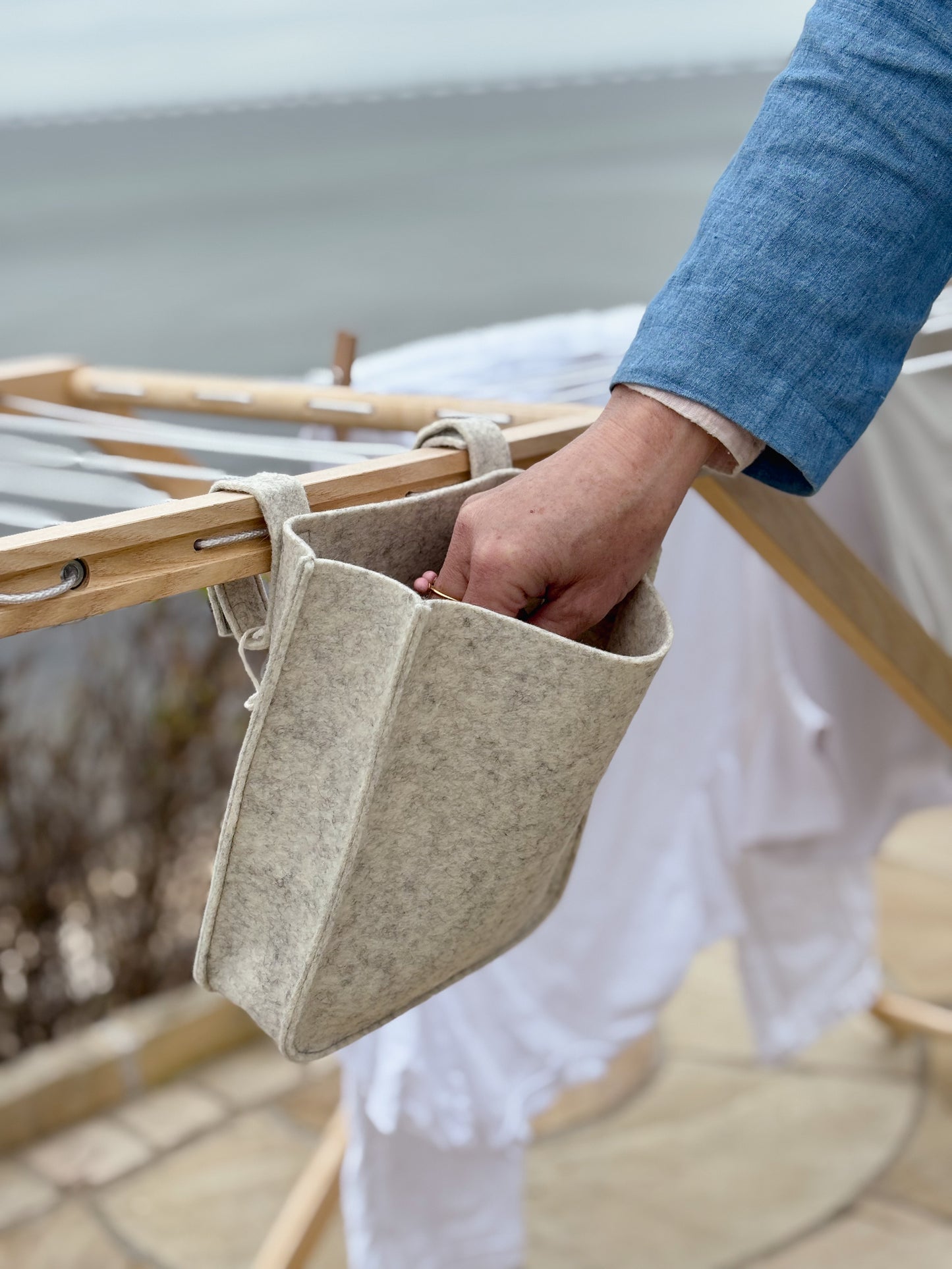 Filt kurv til tøjklemmer incl 50 stks