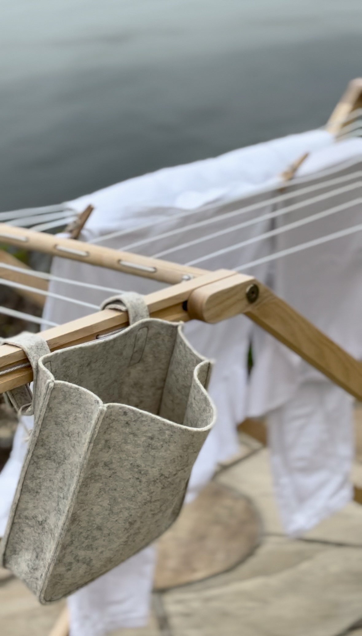 Tørrestativ i asketræ