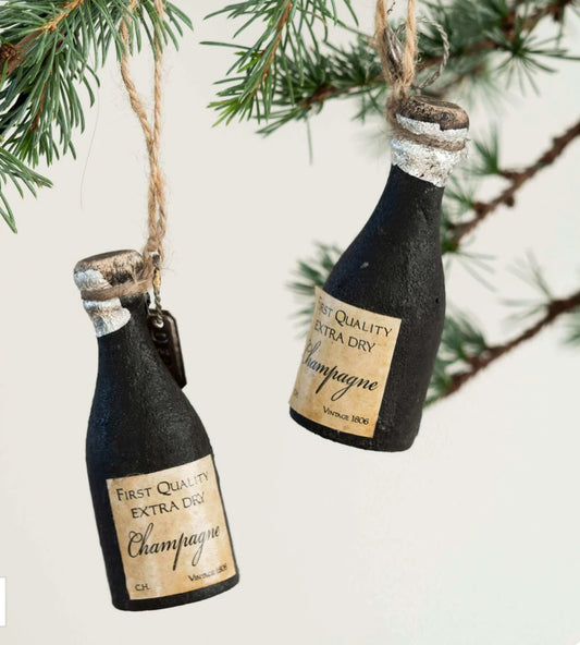 Champagne julepynt eller gavepynt til champagneelskeren