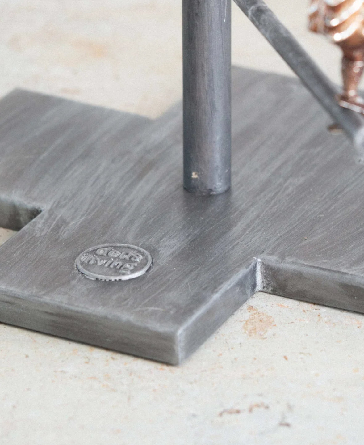 Juletræ i zink m/antik patina