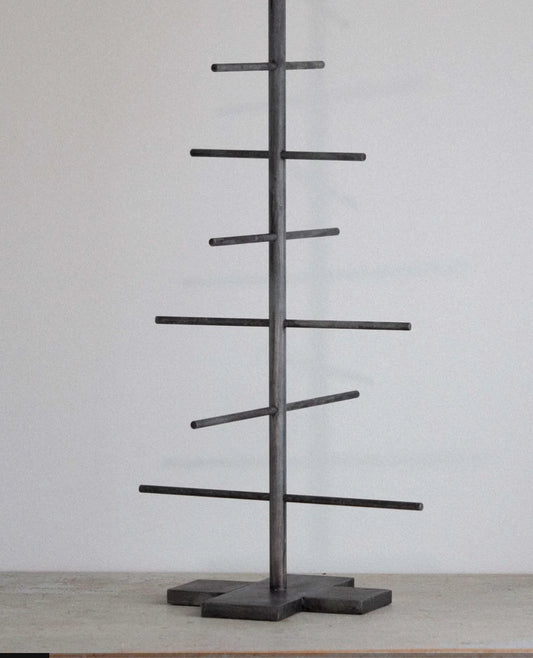 Juletræ i zink m/antik patina