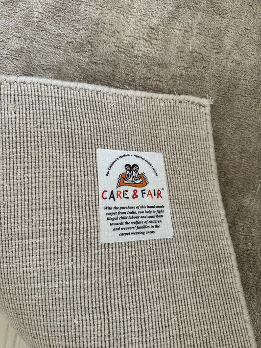 Gulvtæppe Angel - ren viskose Beige Polytuft