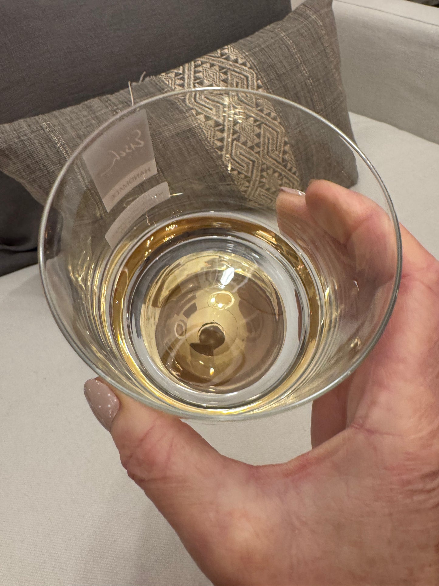 Drinks glas m/24 carat guld 2 stk.