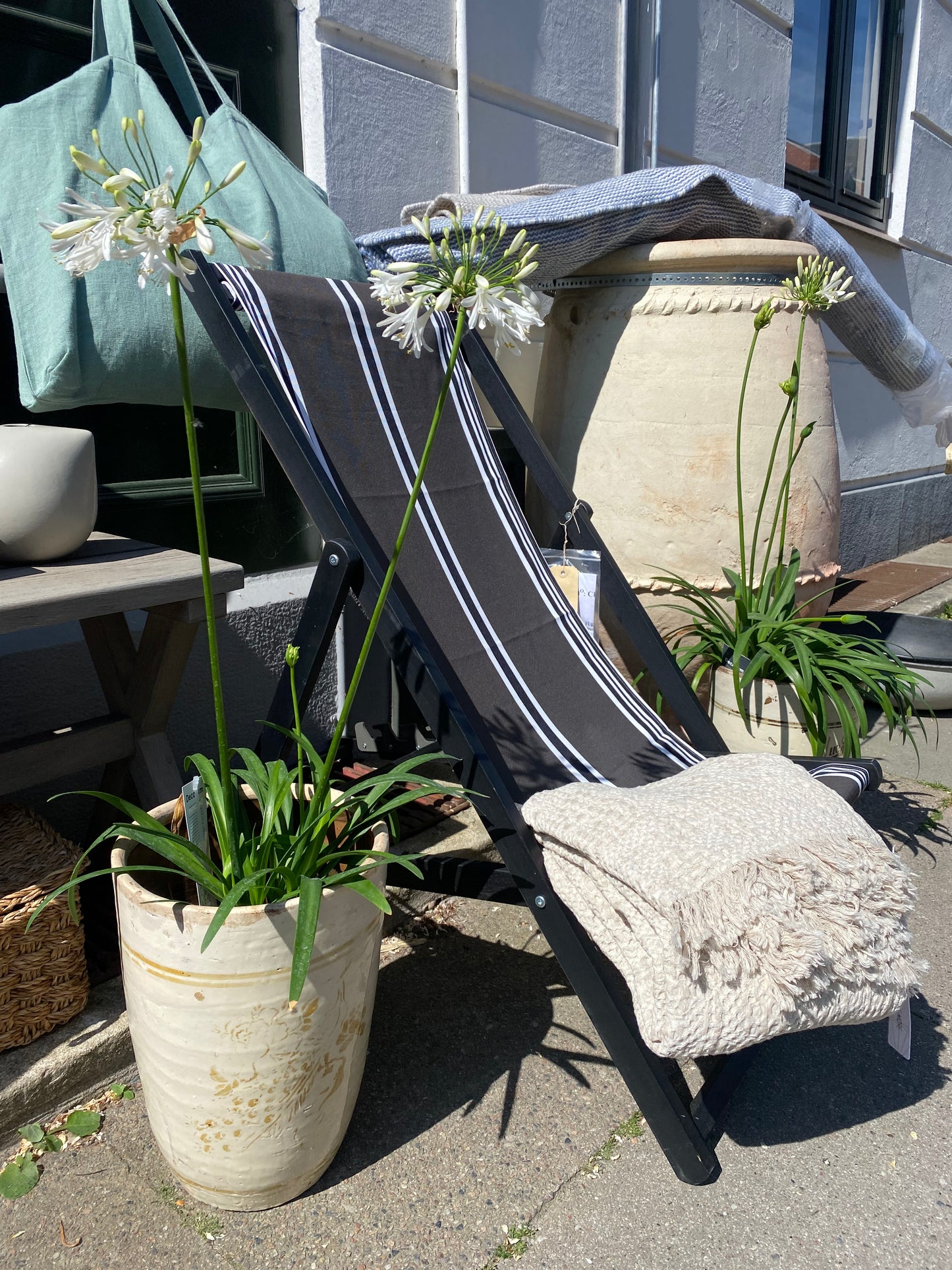 Vintage Potte Råhvid m/motiv snowdrops cph