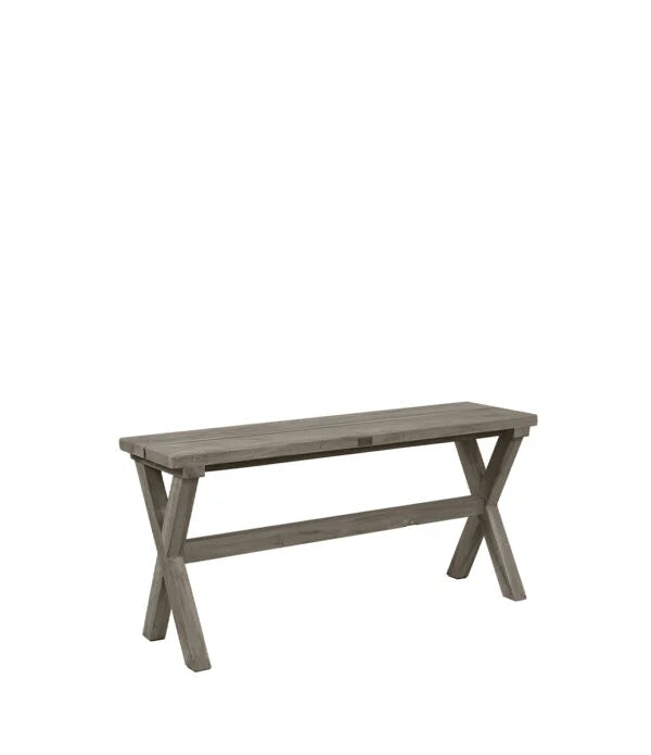 Kryds Bænk i teak Artwood
