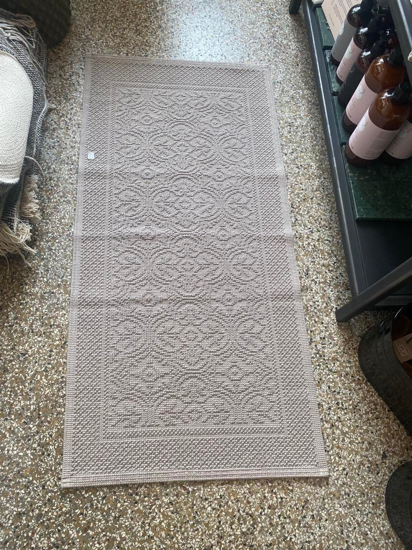 Bademåtte løber til badeværelse beige fra Haomy