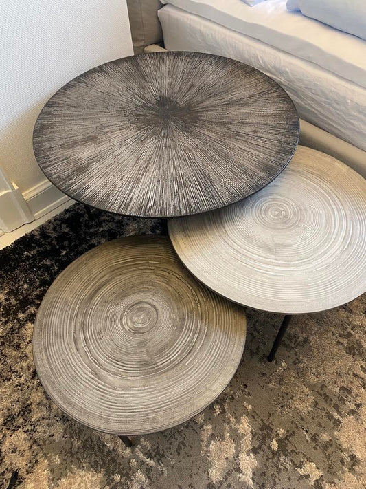 Sofabord multimoon ø80 tecture radius Brown Grey fra Mos Design