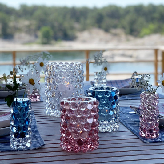 krystal lanterne - smoky blue