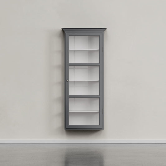 Hænge Vitrineskab antracit grå fra Lindebjerg Design