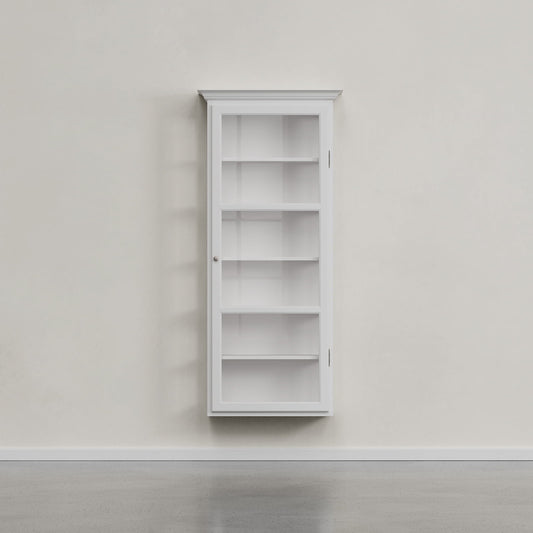 Hænge Vitrineskab hvid fra Lindebjerg Design