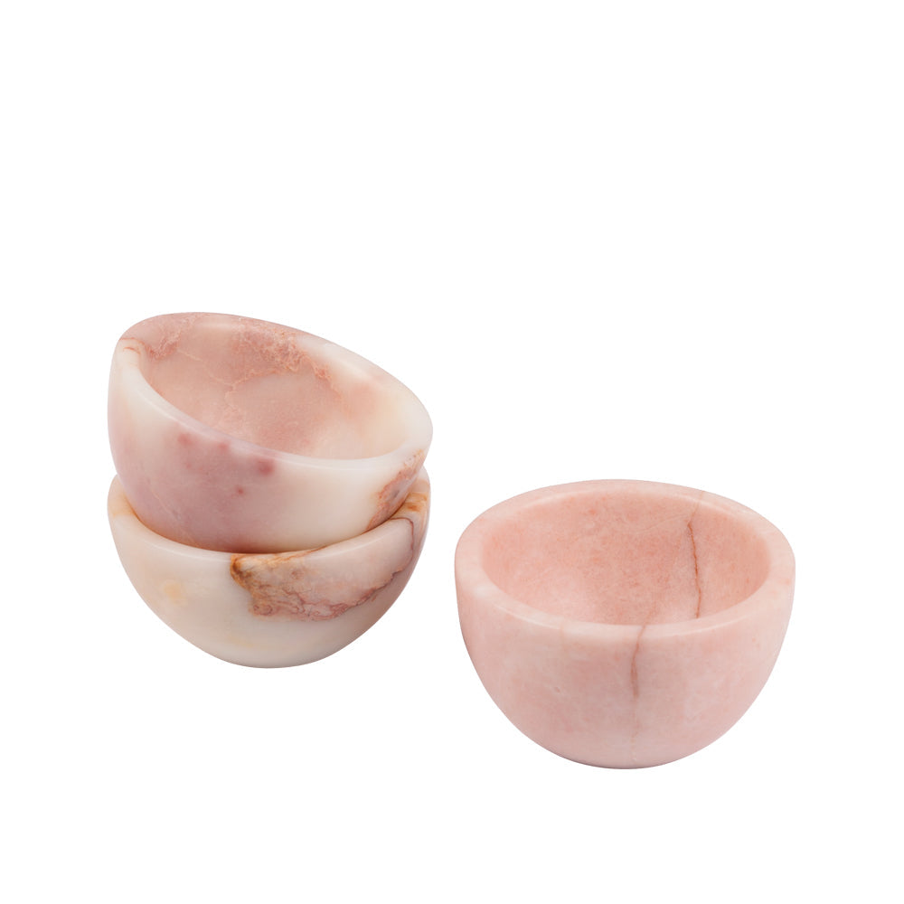 Pink marmorskål XS saltkar