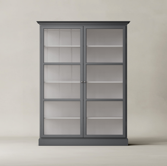 Vitrineskab i antracit grå dobbelt fra Lindebjerg Design