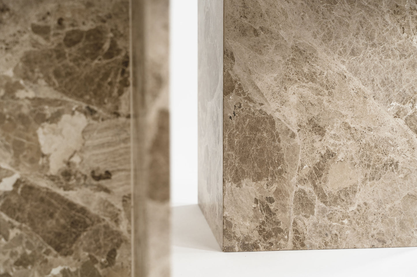 Marmor sofabord Beige toner Wabi Sabi Nordic