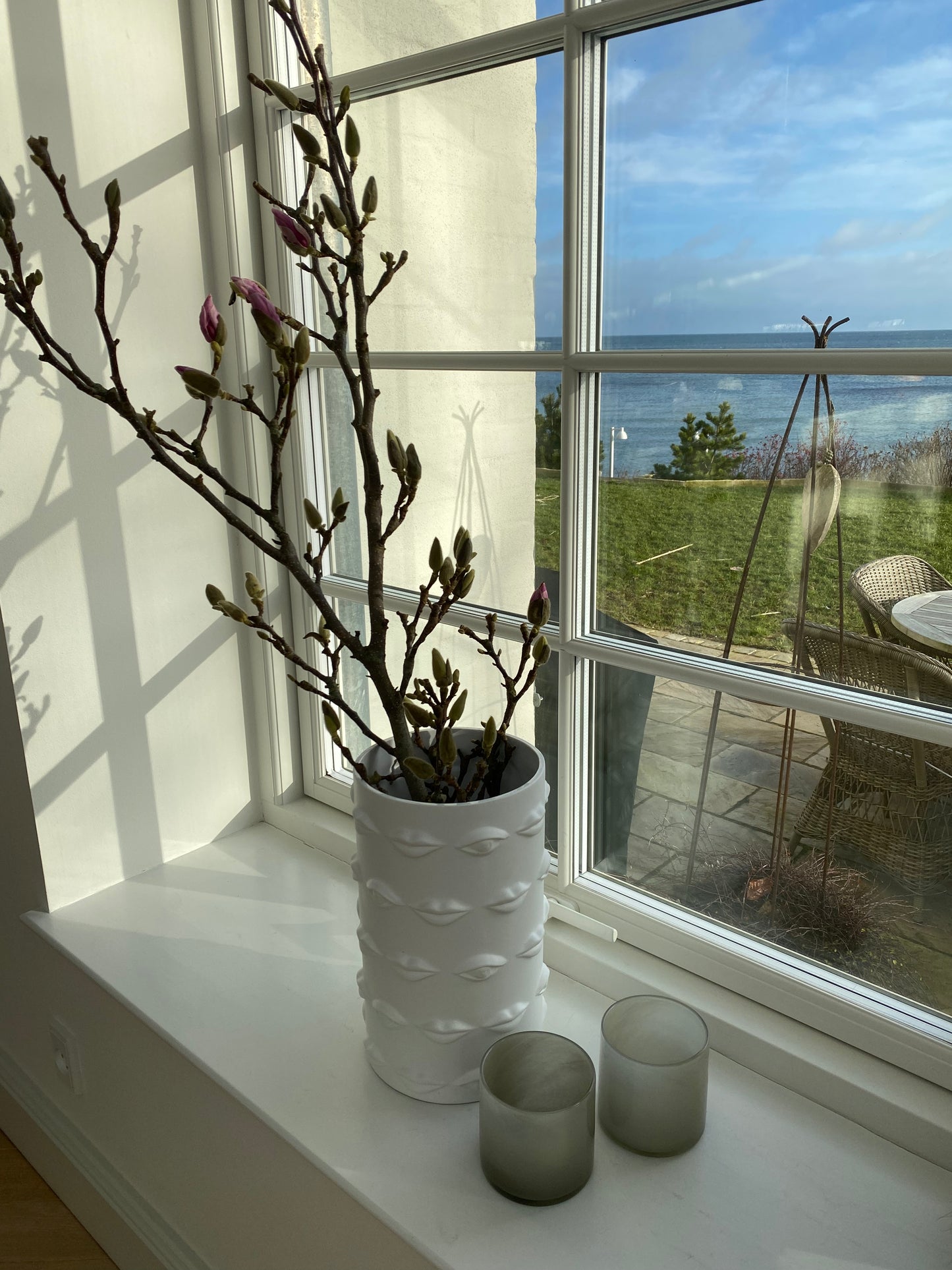 Stor keramik vase med kys :)