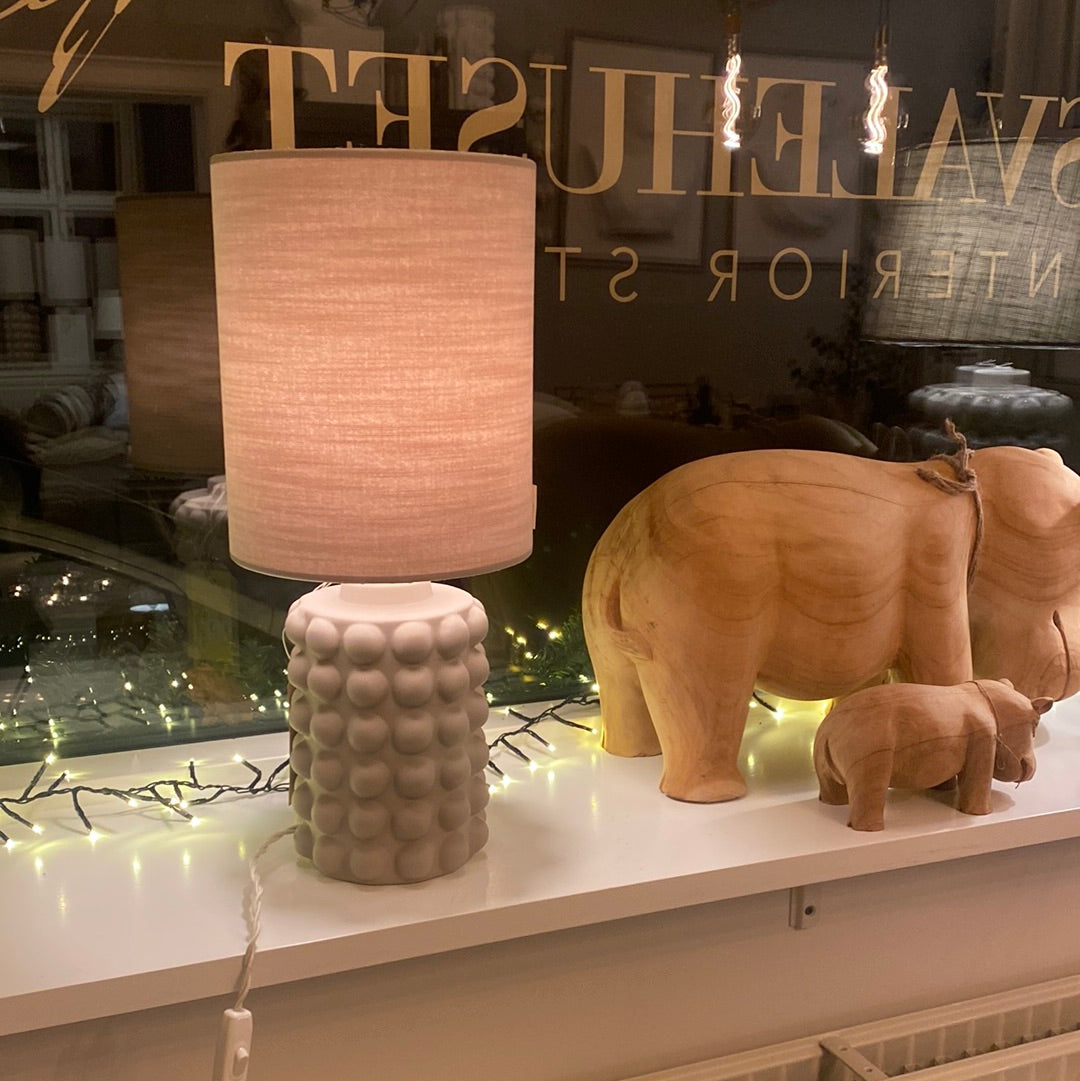 Bordlampe Bubbles mat beige