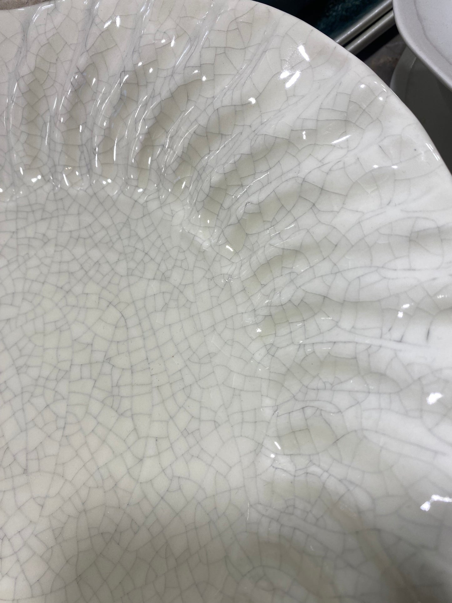 Jars Ceramistes Assiette Creuse Xl Råhvid Crack