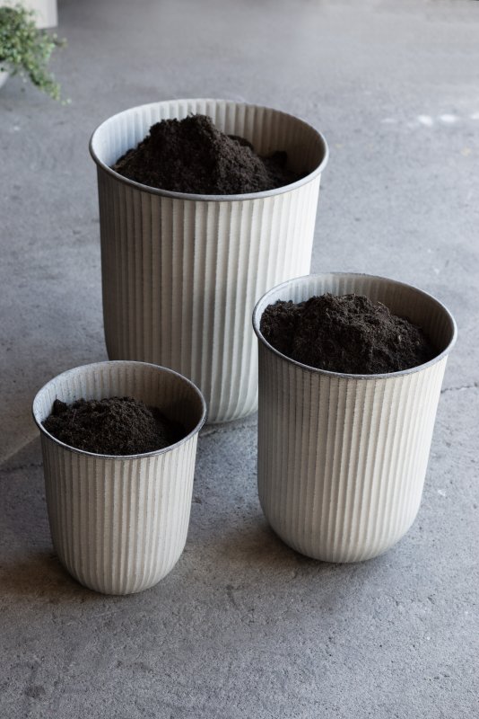 Udepotter lysegrå fra DBKD