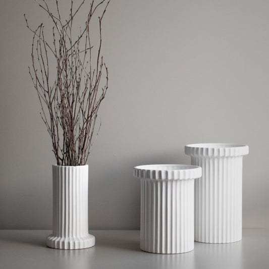 DBKD Stripe pot shiny hvid