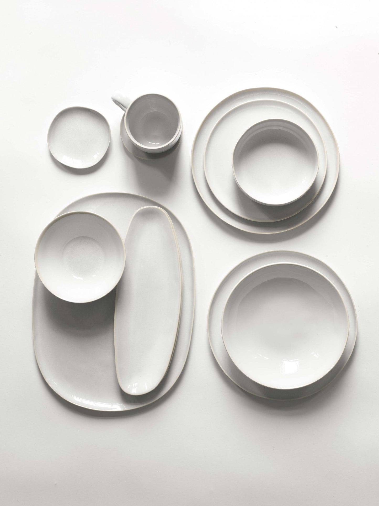 Vince Frokosttallerken i stentøj creme - Tell me more