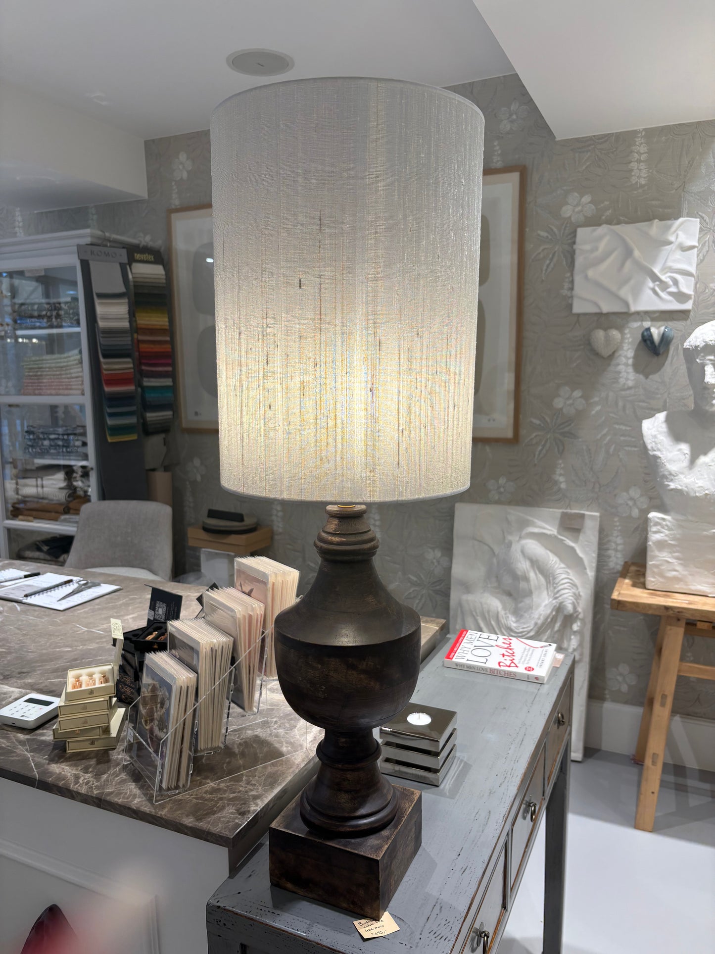 Bordlampe Antique træ Nomad