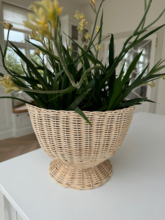 Rattan felt basket