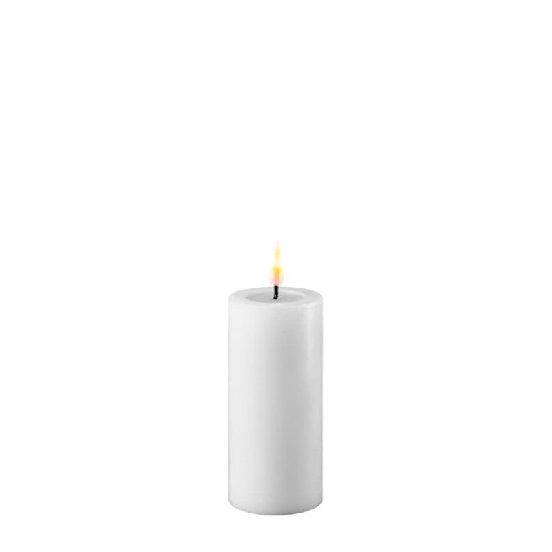 Hvide bloklys LED Candle Deluxe Holmeart