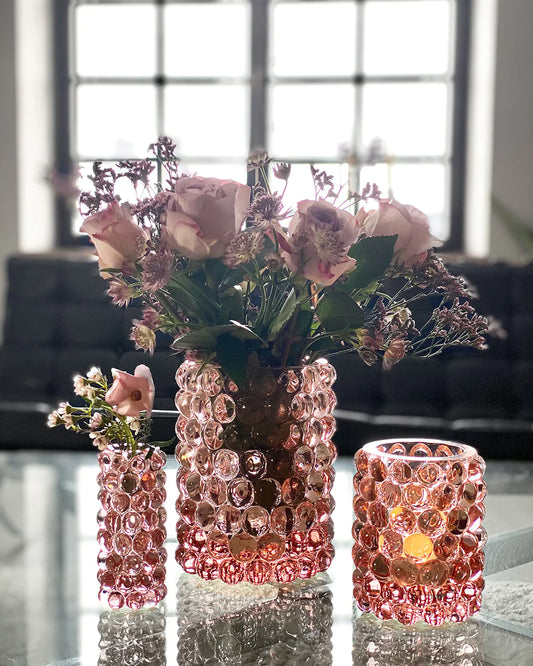 Skogsberg & Smart Krystal lanterne - rose