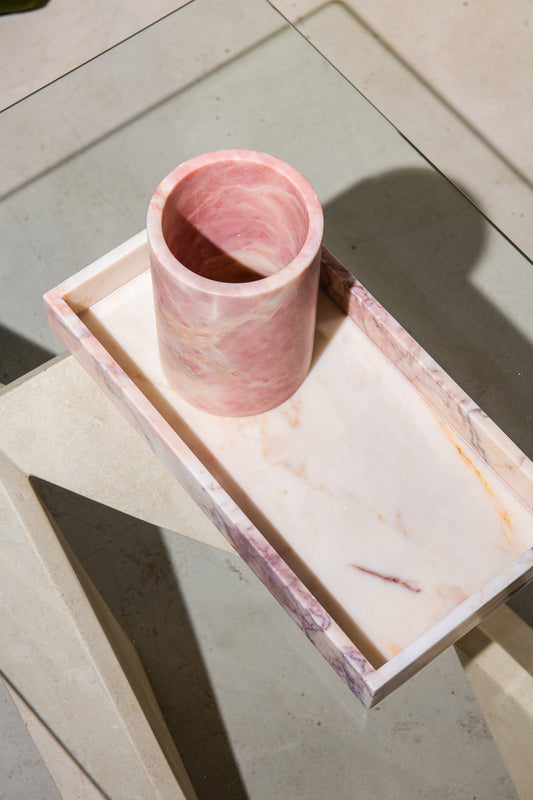 Vinkøler lyserød marmor fra Stoned