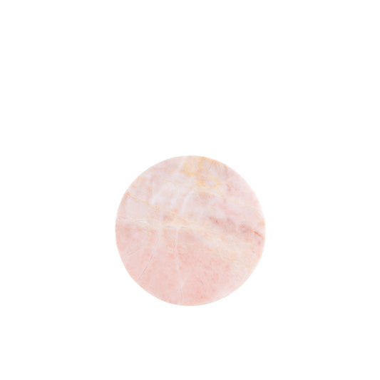 Pink marmor rund plade fra Stoned