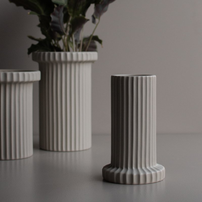 DBKD Stripe vase sandy mole