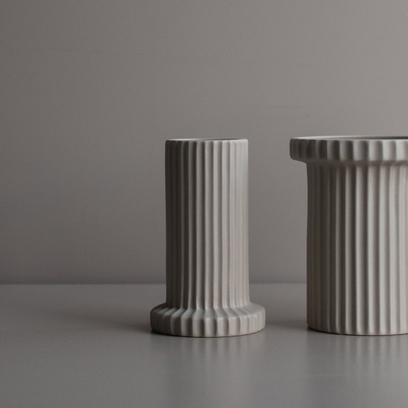 DBKD Stripe vase sandy mole