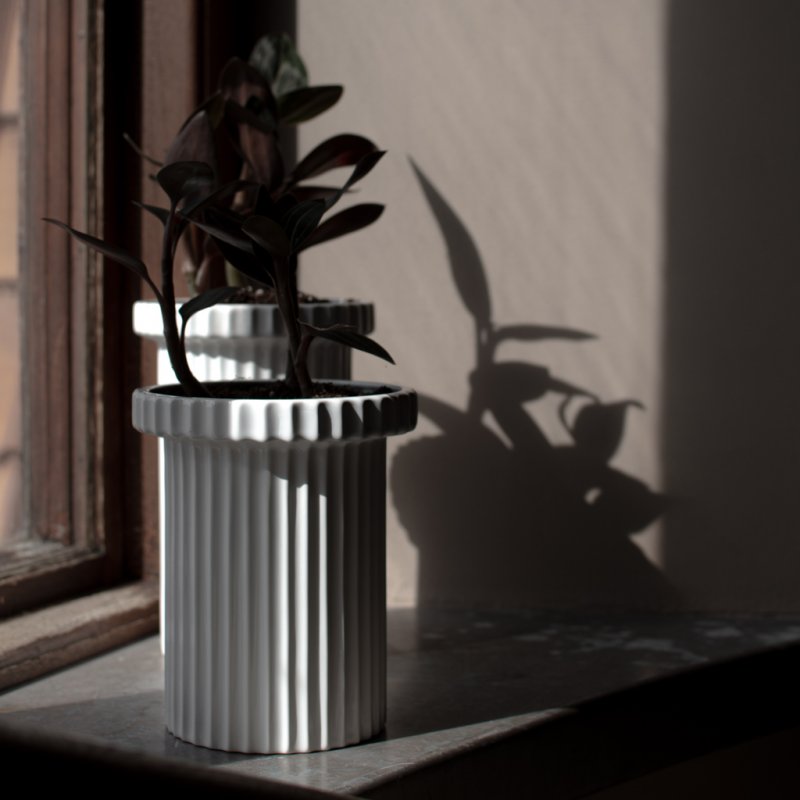 DBKD Stripe pot shiny hvid