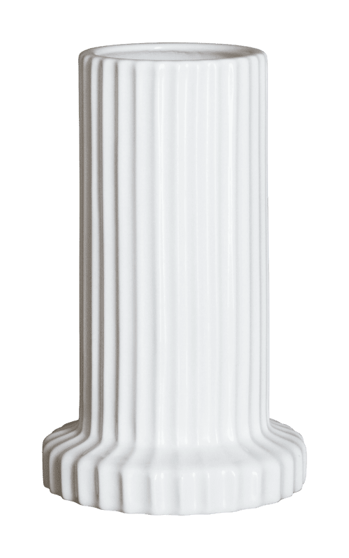 DBKD Stripe vase shiny hvid