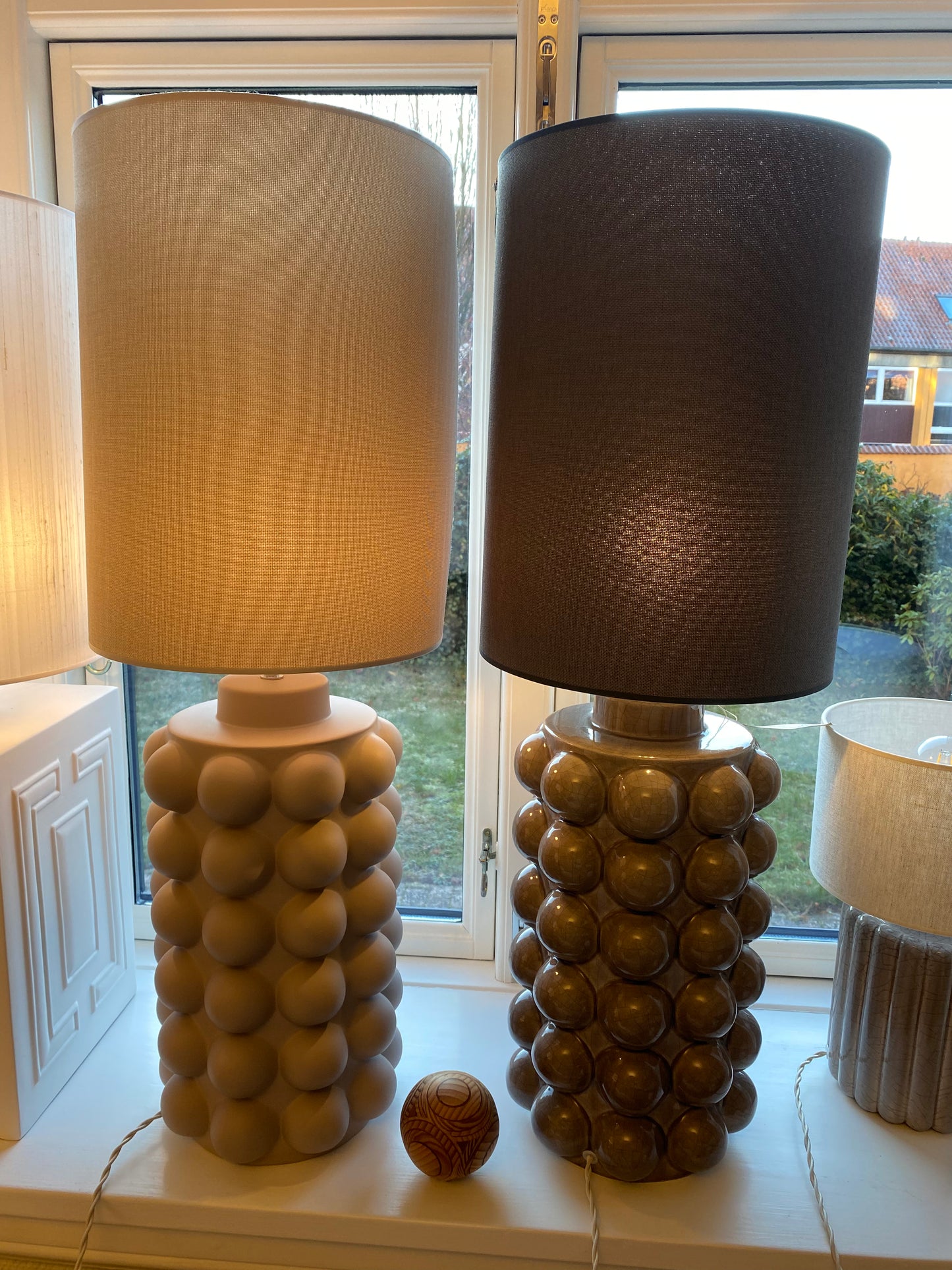 Bordlampe Bubbles Brown Grack