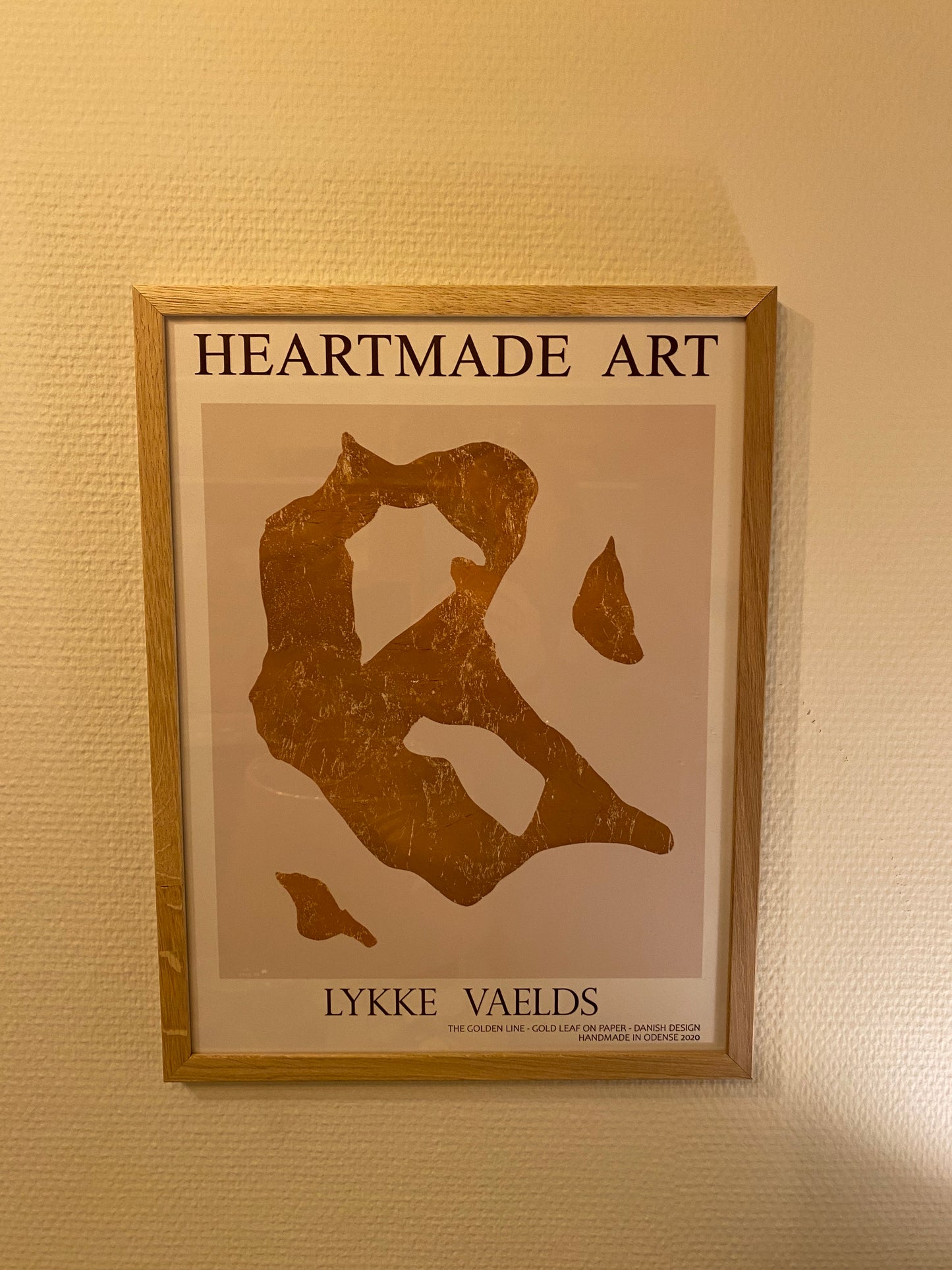 Kunstplakat fra Heartmade Art Guld