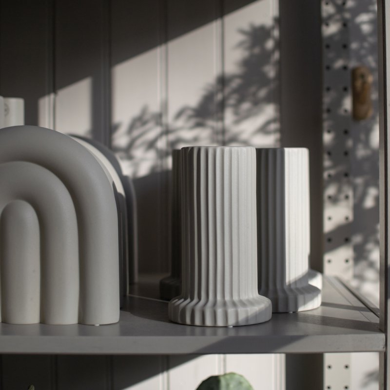 DBKD Stripe vase sandy mole