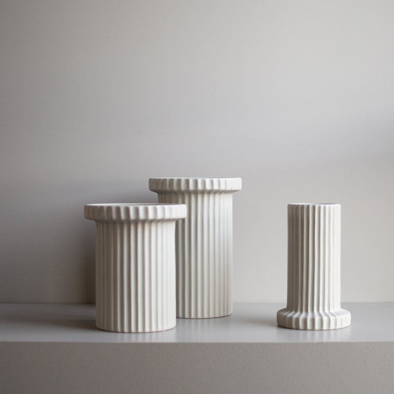 DBKD Stripe vase sandy mole